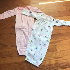 Set of Two Carter’s Sleep Gowns
